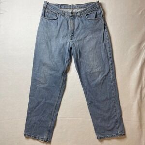 Levi Strauss & Co. Mens Light Wash Denim‎ Jeans 34x28. Vintage Orange Tab